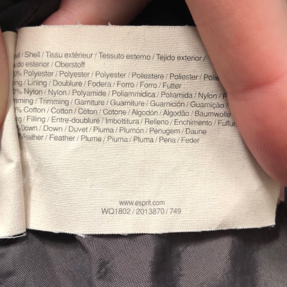 SALE NWOT ESPRIT Brown Down Puffer Vest - Picture 8 of 8